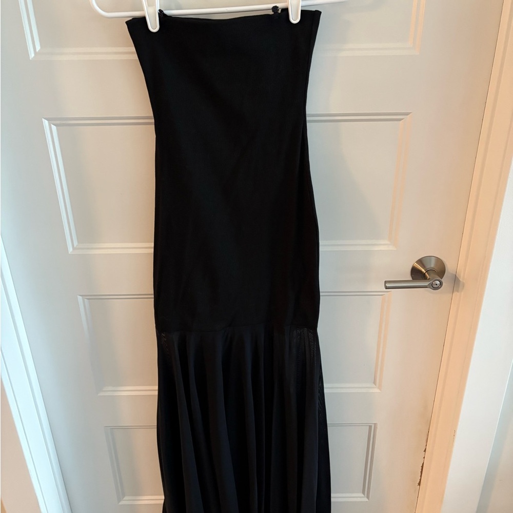 Pixie Market Black Spaghetti-Strap Maxi Dress NWT - image 2